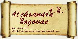 Aleksandra Magovac vizit kartica
